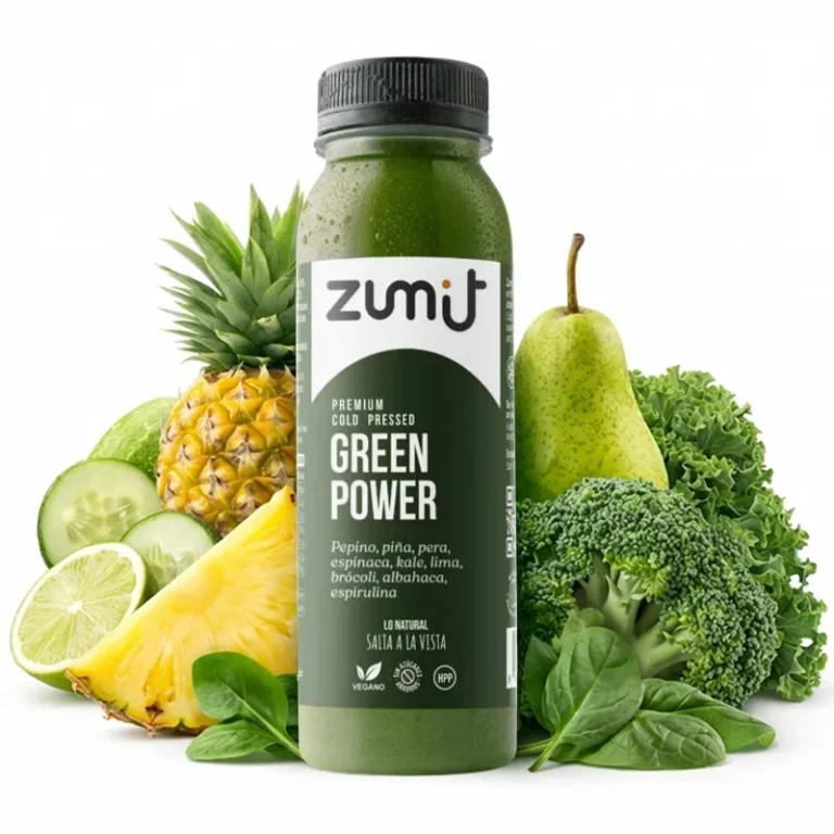 Zumo Cold Press Premium Green Power HPP de Zumit - caja de 8 unidades