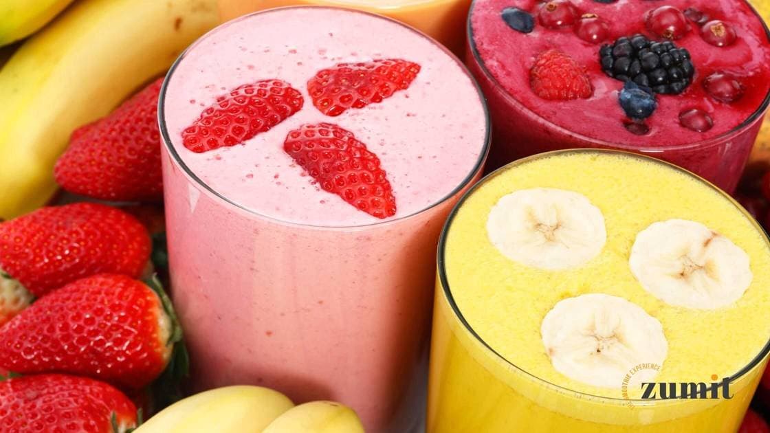 Smoothies de frutas naturales