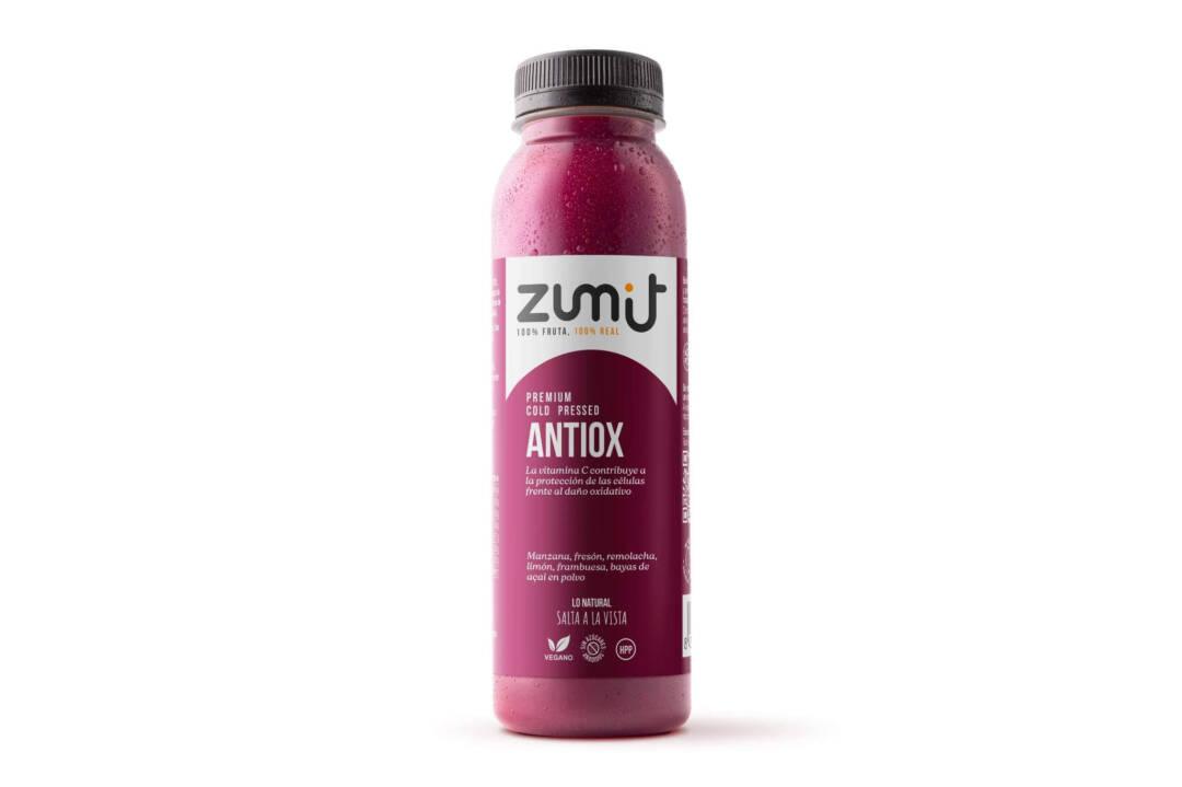 Zumo Cold Pressed Premium Antiox HPP de Zumit - caja de 8 unidades