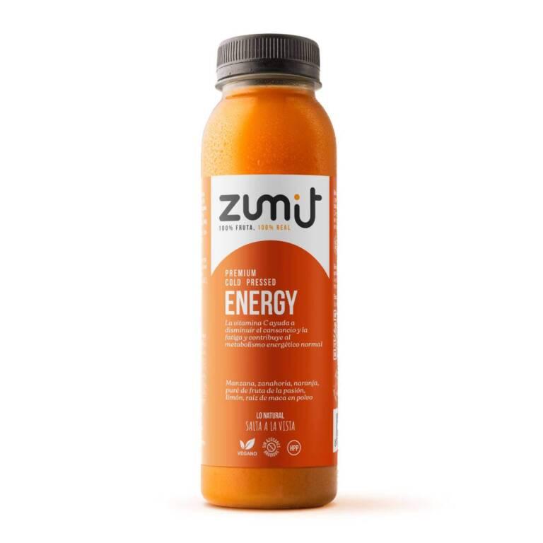 Zumo Cold Pressed Premium Energy HPP de Zumit - caja de 8 unidades