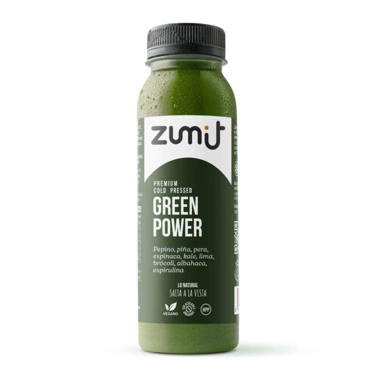 Zumo Cold Press Premium Green Power HPP de Zumit - caja de 8 unidades