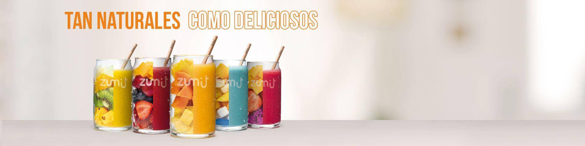 Smoothies naturales Zumit hechos al momento